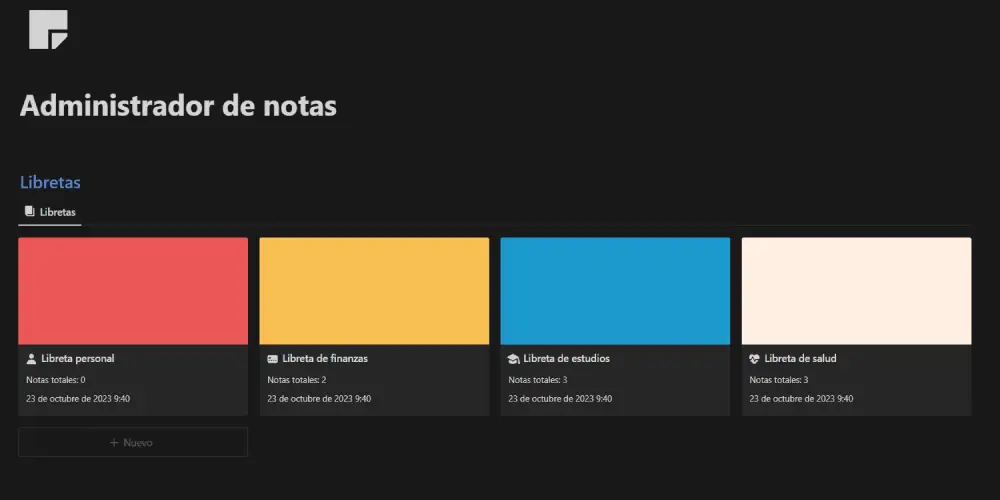 Plantilla notas cuadernos
