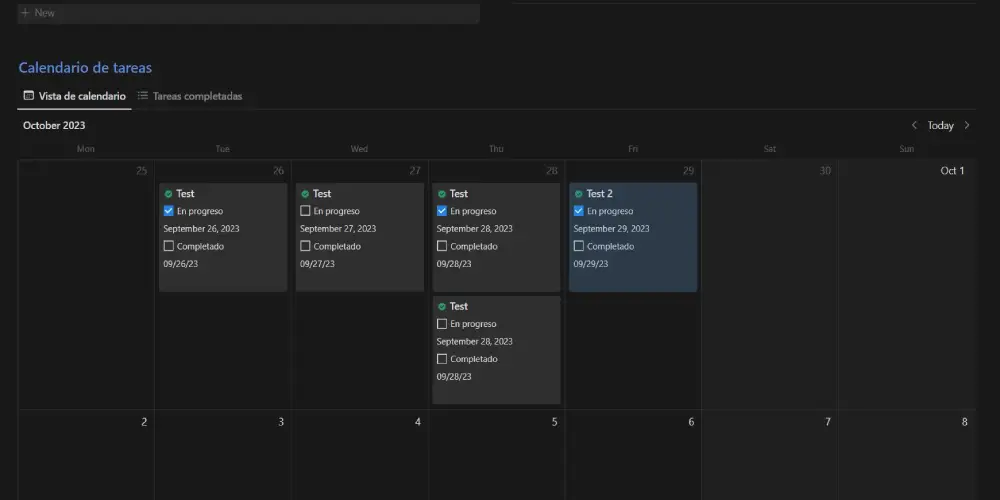 Plantilla organizacion vida calendario